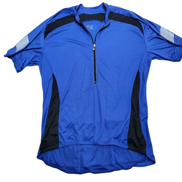 Men's Blue and Black Performance Jersey - Picture 1 of 8